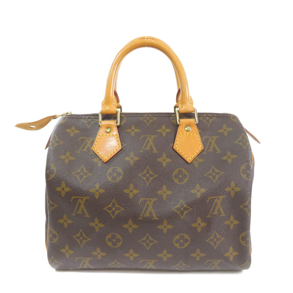 Louis Vuitton Monogram Boston Bag Canvas Speedy Brown